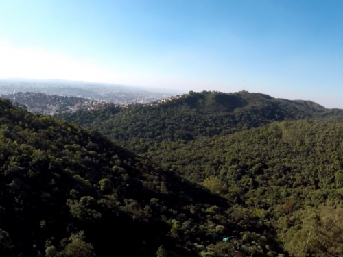 Vista da tirolesa