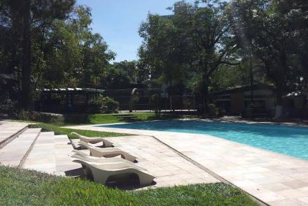 Área de lazer Clube Quinze Veranistas.