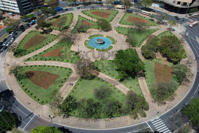 Vista aérea da Praça Raul Soares