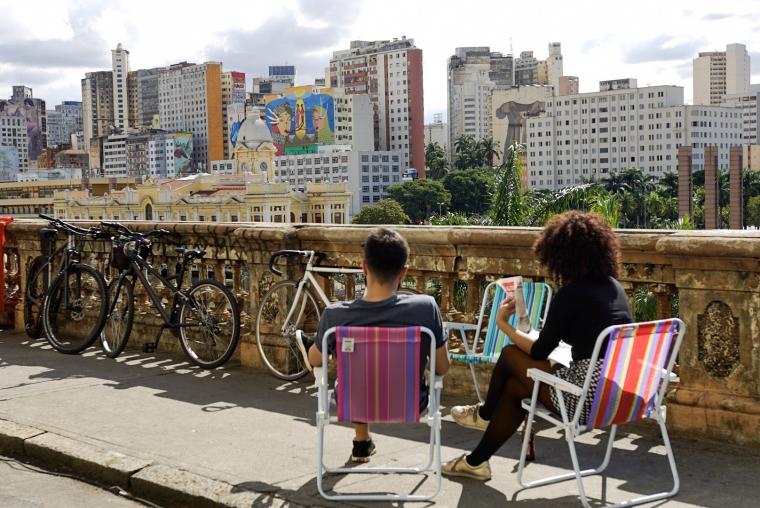 Vista do Mirante de Arte Urbana da Rua Sapucaí