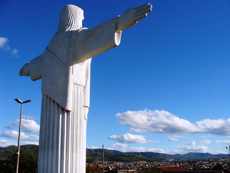 Vista da Praça do Cristo Redentor do Barreiro