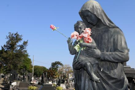 Imagem no Cemitério do Bonfim