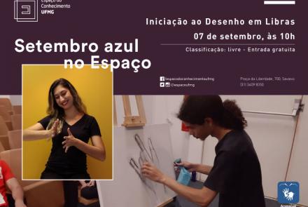 Programação Setembro Azul e Oficina de Iniciação ao Desenho em Libras