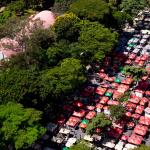 Vista Aérea da Feira de Arte e Artesanato da Avenida Afonso Pena